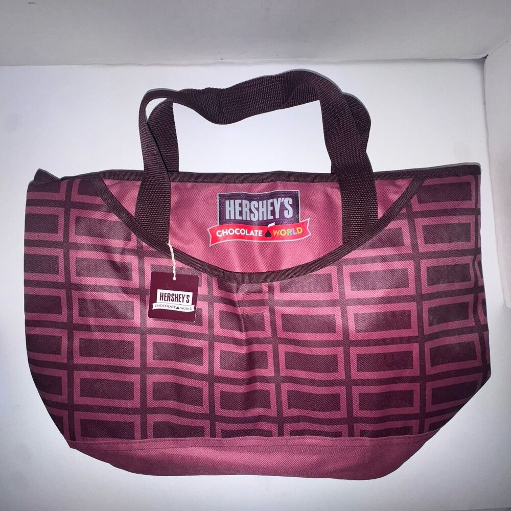 Hershey’s Chocolate World Insulated Cooler Tote Bag Chocolate Bar NWT Large